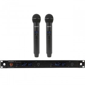 Audix AP62 OM5 Wireless Microphone System with R62 2-Channel True Diversity Receiver and 2 H60/OM5 Handheld Transmitters
