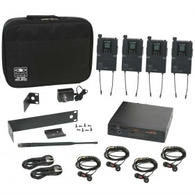 Galaxy Audio AS-1800-4 Band Pack Wireless In-Ear Personal Monitor System
