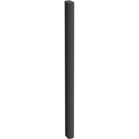 AtlasIED ALX-24D-B Aimline Digitally Steerable Powered 24-Speaker Column Array Loudspeaker with DSP, Dante, and Multichannel Driver Control - Black