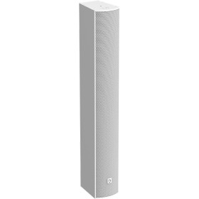AtlasIED ALX-8D-W Aimline Digitally Steerable Powered 8-Speaker Column Array Loudspeaker with DSP, Dante, and Multichannel Driver Control - White