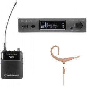 Audio-Technica ATW-3211/893xTH 3000 Series Fourth Generation Wireless Microphone System with BP893xcH Headworn Mic - Beige