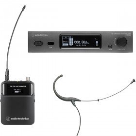 Audio-Technica ATW-3211/894 True Diversity UHF Headworn Wireless System - Black (Discontinued)