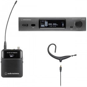 Audio-Technica ATW-3211/893x 3000 Series Fourth Generation Wireless Microphone System with BP893xcH Headworn Mic - Black