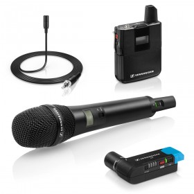 Sennheiser AVX-COMBO SET-4 Camera Mountable Digital Wireless Handheld and Lavalier Microphone Set (Discontinued)