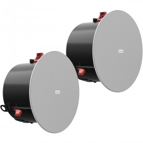 Biamp Desono DX-IC6-W 6.5" 2-Way High Efficiency Ceiling Mount Loudspeaker - White Pair
