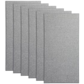 Primacoustic Broadband Absorber 24" x 48" x 2" Broadway Acoustic Panels, Square Edge - Gray (6-Pack)