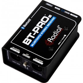 Radial Engineering BT-Pro V2 Stereo Bluetooth Wireless Receiver Direct Box 100 ft. Range XLR Outputs