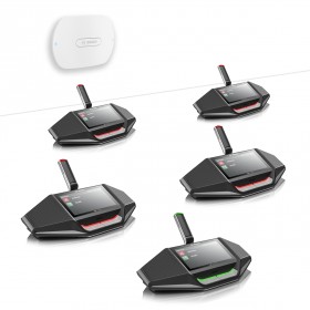 Bosch Dicentis Wireless Conference System with 15 Wireless Discussion Devices