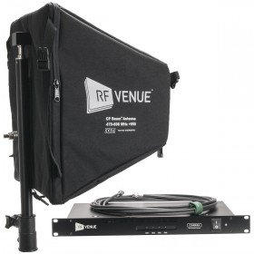 RF Venue CP Beam High Gain Folding Helical Antenna and COMBINE4 4-Channel Antenna Combiner Package