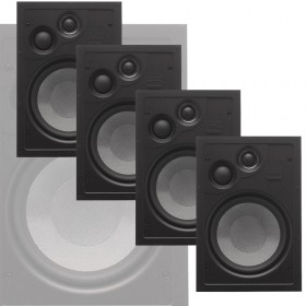 Phase Technology CI70X 7" 3-Way Surround In-Wall Speakers Master Pack (4-Pack)