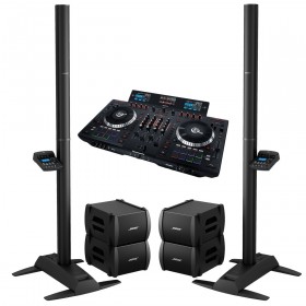 Bose DJ Sound System with L1 Model II Double B1 Bass Module with Numark NS7III DJ Controller (Discontinued)
