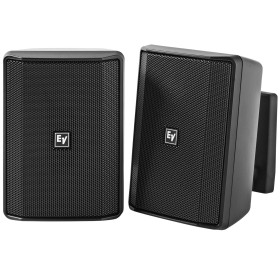 Electro-Voice EVID-S4.2TB 4" 2-Way 70V 100V Indoor Outdoor Surface Mount Loudspeakers - Black Pair