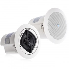 AtlasIED FAP40T Strategy II Series 4" In-Ceiling Loudspeakers - White Pair