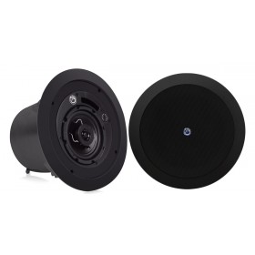 Atlas Sound FAP42T Strategy II Series 4" Coaxial In-Ceiling Loudspeaker - Black Pair