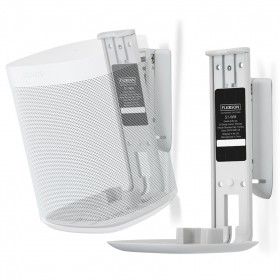 Flexson S1-WMX2 Wall Mounts for Sonos One or Play:1 - White Pair (Discontinued)