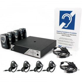 Williams Sound FM 458 Personal PA FM Assistive Listening System - 4 Receivers (Discontinued)