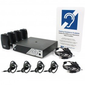 Williams Sound FM 457 Personal PA FM Assistive Listening System (4 Receivers) ADA Compliant (Discontinued)