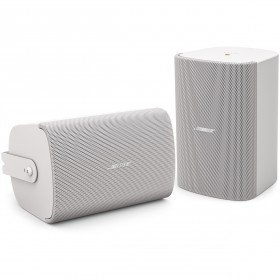 Bose FreeSpace FS4SE Surface-Mount Loudspeaker 8-Ohm and 70/100 Volt 160 Watts UL1480 ULC-S541 Listed iP55 Outdoor Rating - White Pair