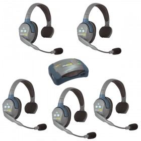 Eartec HUB5S UltraLITE 5 Person Wireless Headset System with Hub and Case (Single)