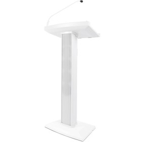 Denon Professional Lectern Active Powered Podium with Built-in Speakers - White (Discontinued)