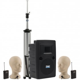 Anchor Audio LIB-BPDUAL Liberty Platinum Dual Basic PA Package with 2 Lapel Microphones (Discontinued)
