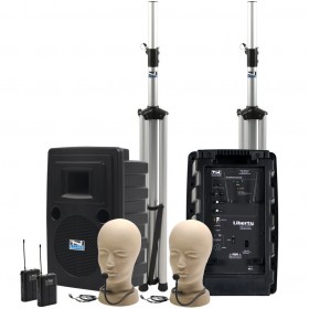 Anchor Audio LIB-DPDUAL-AIR Liberty Deluxe Dual AIR PA Package with 2 Collar Microphones (Discontinued)