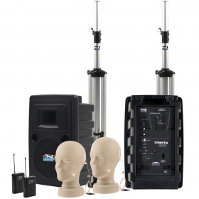 Anchor Audio LIB-DPDUAL-AIR Liberty Deluxe Dual AIR PA Package with 2 Ear Worn Microphones (Discontinued)