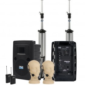 Anchor Audio LIB-DPDUAL-AIR Liberty Deluxe Dual AIR PA Package with 2 Headband Microphones (Discontinued)