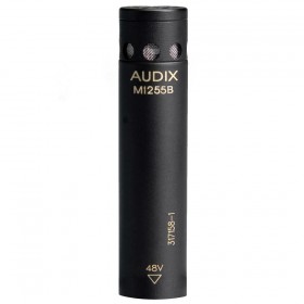 Audix M1255B Miniaturized High Output Condenser Cardioid Microphone for Distance Miking - Black