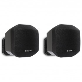 Apart Audio MASK2 2.5" Compact Surface Mount 8 Ohm Loudspeakers - Black (Pair)