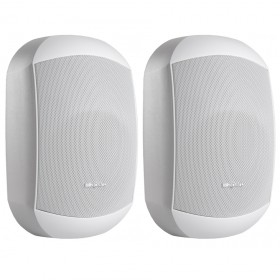 Apart Audio MASK4C 4.25" 2-Way 8 Ohm Indoor Outdoor Surface Mount Speakers - White (Pair)