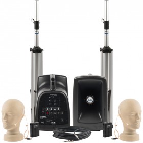 Anchor Audio MEGA-DPDUAL MegaVox Deluxe Package DUAL with 2 Wireless Ear Worn Microphones (Discontinued)