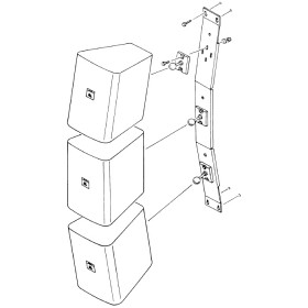 JBL MTC-25V Vertical Array Wall Bracket for Control 25 Speakers (Discontinued)