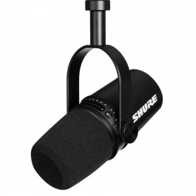 Shure MV7 Unidirectional Dynamic Podcast Microphone - Black