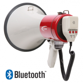 Califone PA25RBT 25W Bluetooth Megaphone with Siren, Message Repeater and Detachable Remote Microphone (1250 ft Range) (Discontinued)