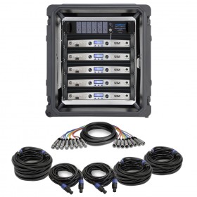 Crown Power Amplifier Rack Package with 5 I-Tech 5000HD and Furman ASD-120 Power Distribution