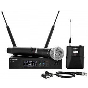 Shure QLXD124/85 Handheld and Lavalier Combo Wireless Microphone System