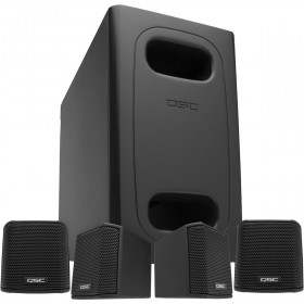 QSC AcousticDesign Series AD-S.SAT Surface Mount Satellite Speaker System with Subwoofer - Black