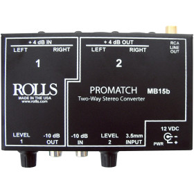 Rolls MB15b Promatch Two-Way Stereo Converter (B-Stock)