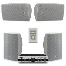 Yamaha Restaurant Sound System with 4 VXS5 Wall Mount Speakers and MA2030a Mixer Amplifier