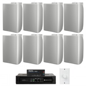 Restaurant Sound System with 8 Tannoy DVS Wall Mount Speakers Lab Gruppen LUCIA Amplifier and Atlas Sound Mixer (Discontinued)