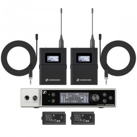 Sennheiser EW-DX MKE 2 Set Dual Digital Wireless Microphone System with 2 Lavalier Mics