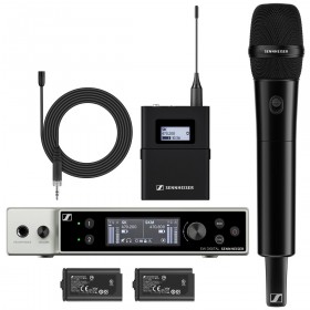 Sennheiser EW-DX MKE 2-835-S Set Dual Digital Combo Wireless Microphone System with Handheld and Lavalier Mic