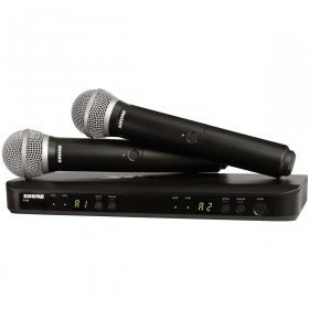 Shure BLX288/PG58 Wireless Dual Vocal System with 2 PG58 Handheld Transmitters