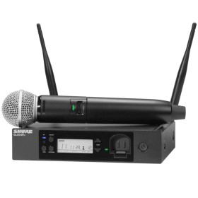 Shure GLXD24R+/SM58 Digital Wireless Rack System with SM58 Vocal Microphone - Band Z3