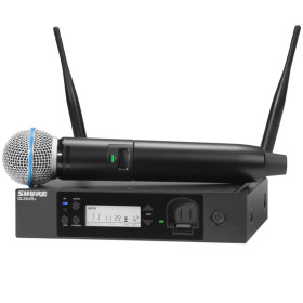 Shure GLXD24R+/B58 Digital Wireless Rack System with BETA 58A Vocal Microphone - Band Z3