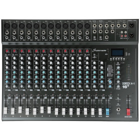 Studiomaster CLUB XS 16+ 16-Channel Audio Mixer with DSP, Bluetooth and USB/MP3 Player
