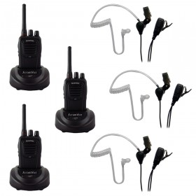 Eartec Scrambler 3-User SC-1000 2-Way Radio System with SST Lapel PTT Headsets Eartec Scrambler 3-User SC-1000 2-Way Radio System with SST Lapel PTT Headsets