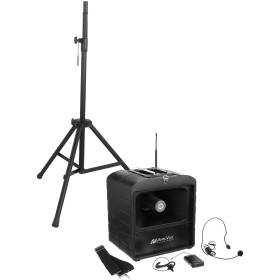 AmpliVox SW6821 Basic Wireless Mega Hailer PA Bundle with Headset and Lapel Microphone