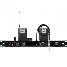 Shure Axient Digital Dual Wireless Bodypack System - Lavalier Microphone or Instrument Cable